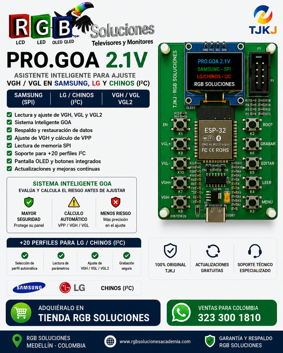 PRO.GOA 2.1V Samsung LG y Chinos - RGB Soluciones